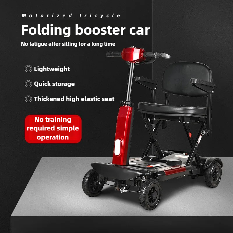 NEW 4-wheeled Elderly Disabled - Folding Electric Scooter ulasan dan harga