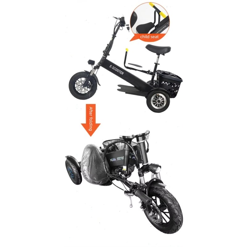【2026】3 Wheel 2 Seats Folding  - Folding Electric Scooter ulasan dan harga