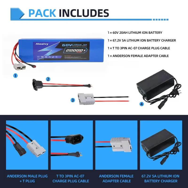 60V 20AH 30AH 21700 Lithium Ba - 60V 30Ah 21700 Battery Pack ulasan dan harga