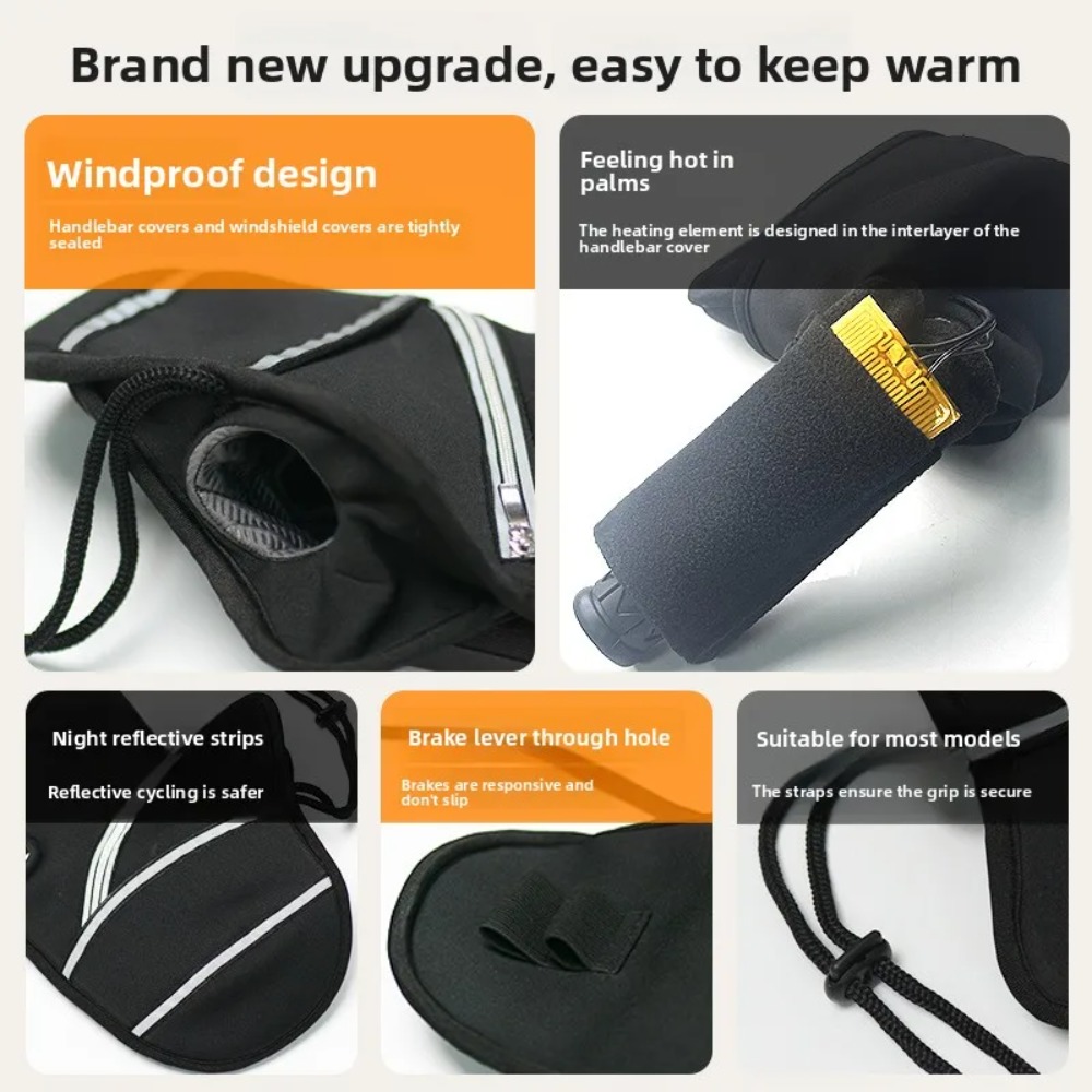 Motorcycle Handlebar Covers Wi - Electric Scooter Rain Cover ulasan dan harga