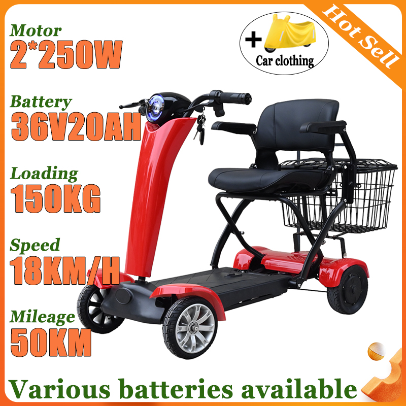 NEW 4-wheel Automatic Folding  - Folding Electric Scooter ulasan dan harga